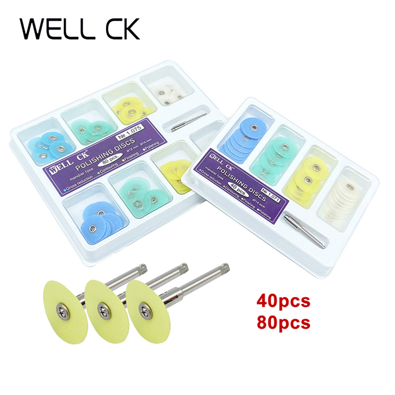 Teeth Whitening Kit - WELL CK 40/80 ชิ้นทันตกรรมแผ่นขัด Gross ลด
