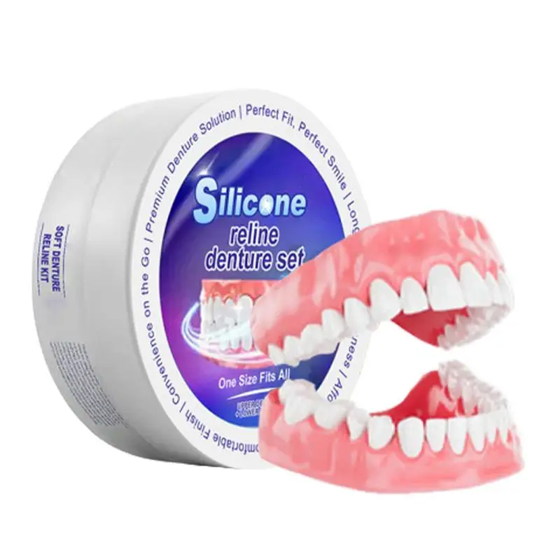Teeth Whitening Kit - ซิลิโคนชุดฟันปลอม Fit ชั่วคราวจัดฟันฟันปลอมฟันปลอม Oral Hygiene Care