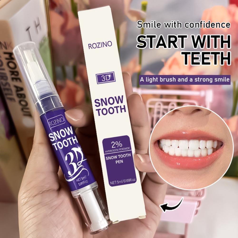 Teeth Whitening Pens - ปากกาฟอกสีฟัน 3D Snow, เจลปรับสีฟัน, เซรั่มทำความสะอาดคราบฟันและหินปูนอย่างล้ำลึก, ผลิตภัณฑ์ดูแลฟันเพื่อลมหายใจสดชื่น