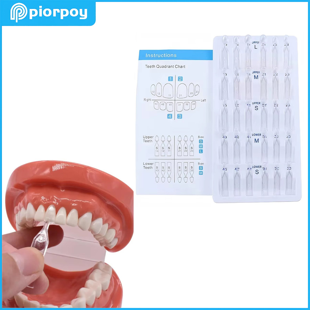 Teeth Whitening Kit - PIORPOY ทันตกรรมเรซินคอมโพสิต Veneers แม่พิมพ์ 30 ชิ้น/กล่อง