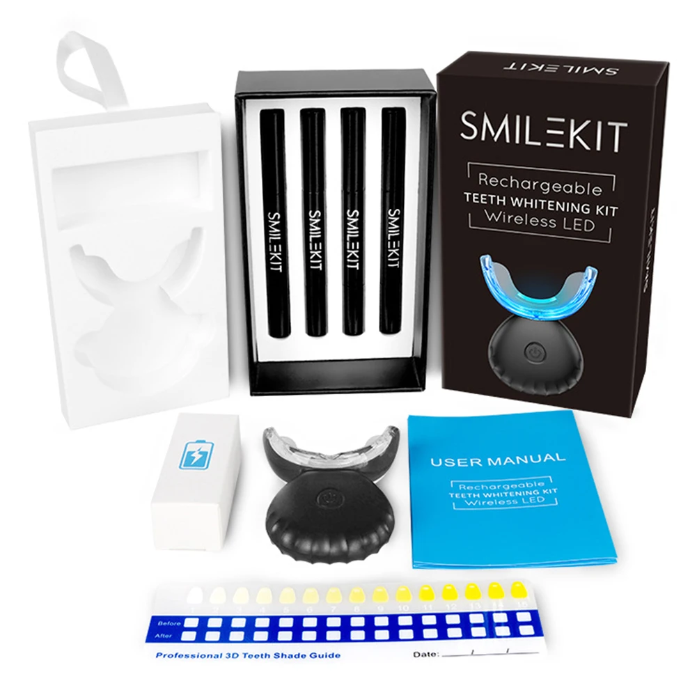 Teeth Whitening Pens - ทันตกรรมชุดฟอกสีฟัน Mini 16 LED Cold Light
