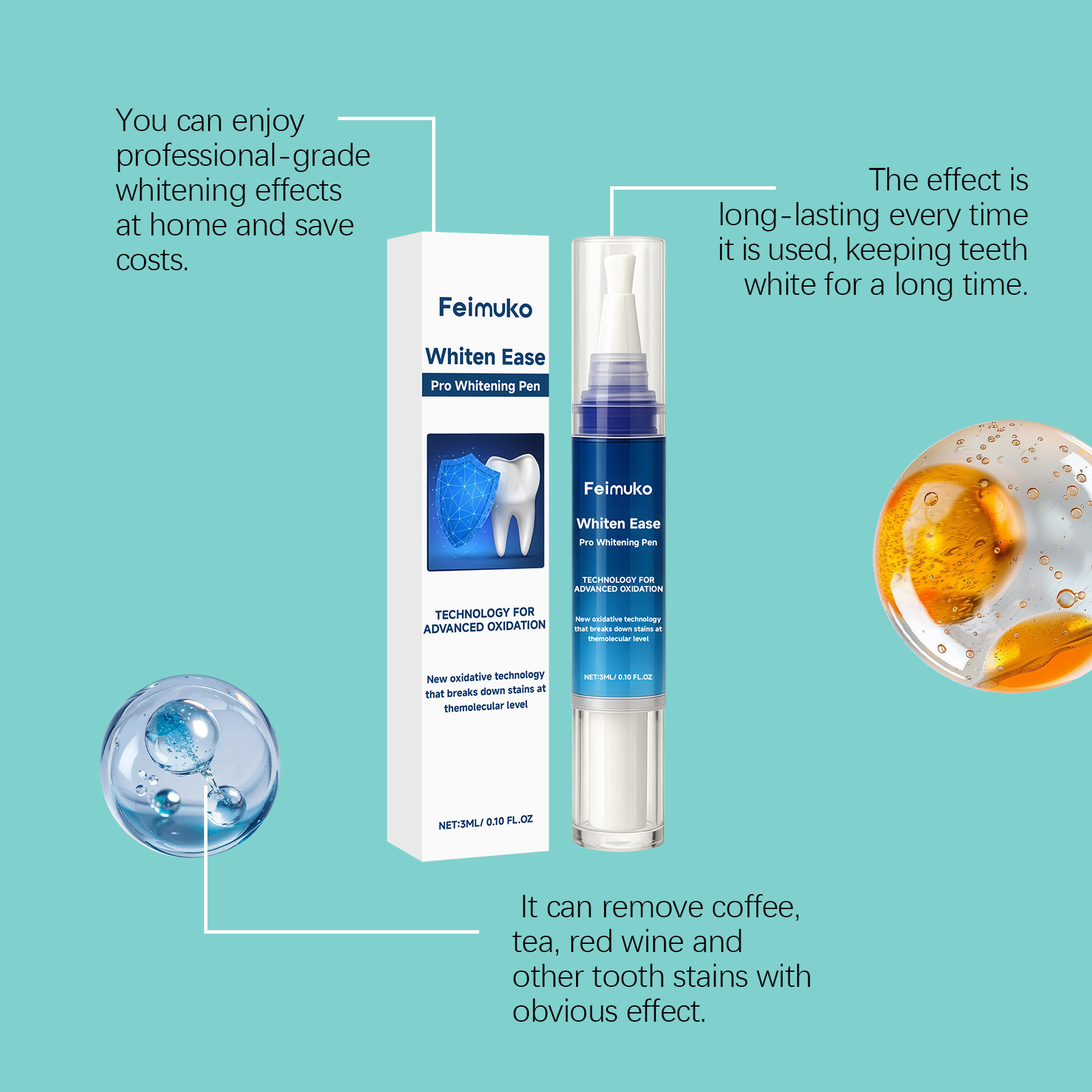 เฟมูโกะ 3 มล. โปร ไวท์เทนนิ่ง  - Teeth Whitening Pens บทวิจารณ์และราคา