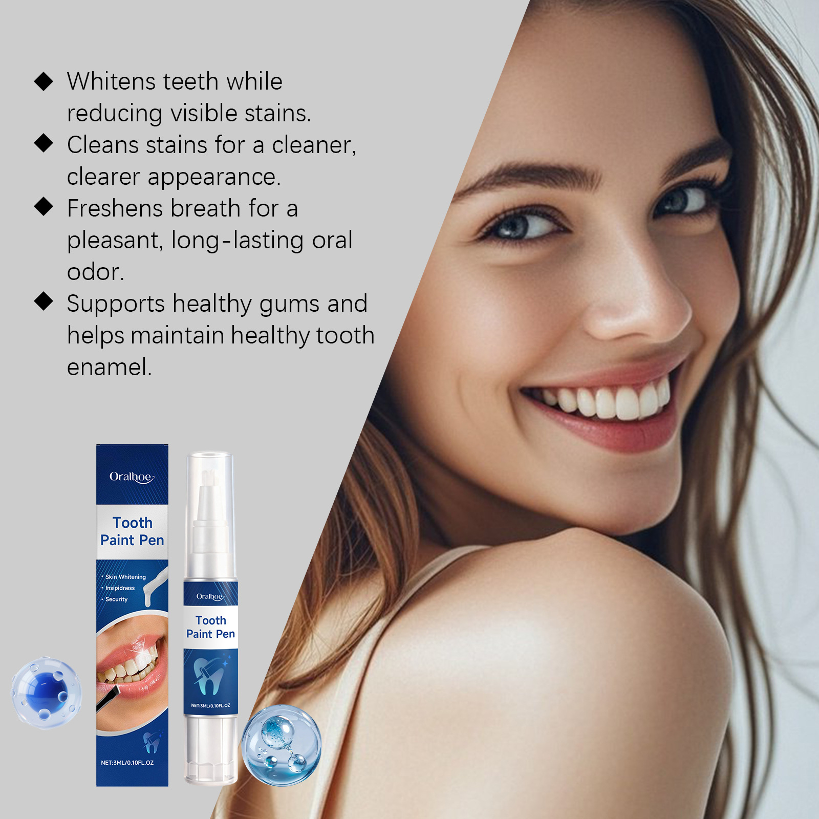 ปากกาฟอกสีฟัน ORALHOE ลมหายใจส - Teeth Whitening Pens บทวิจารณ์และราคา