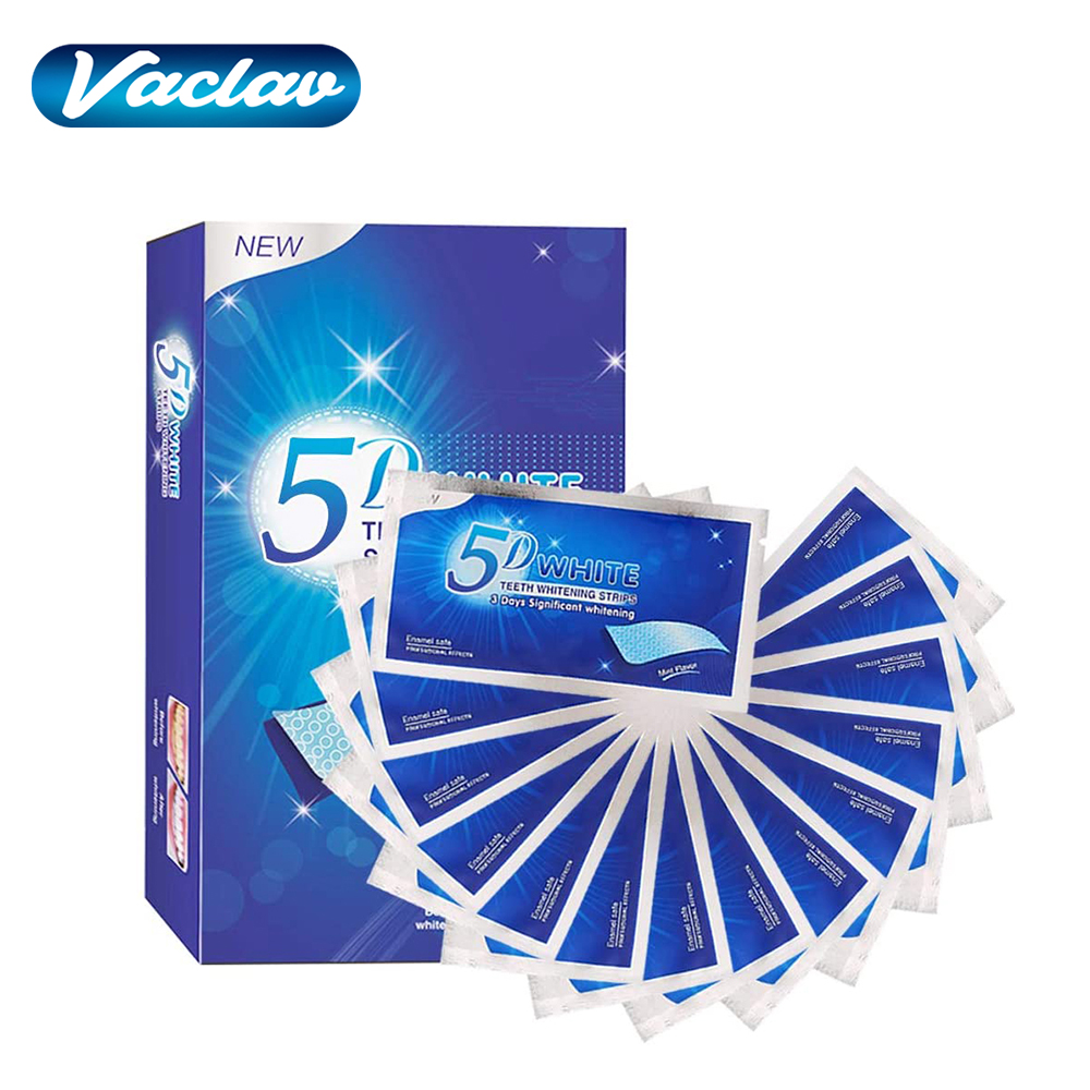 แผ่นฟอกสีฟันขาว 5D ไวท์เทนนิ่ง - Teeth Whitening Kit บทวิจารณ์และราคา